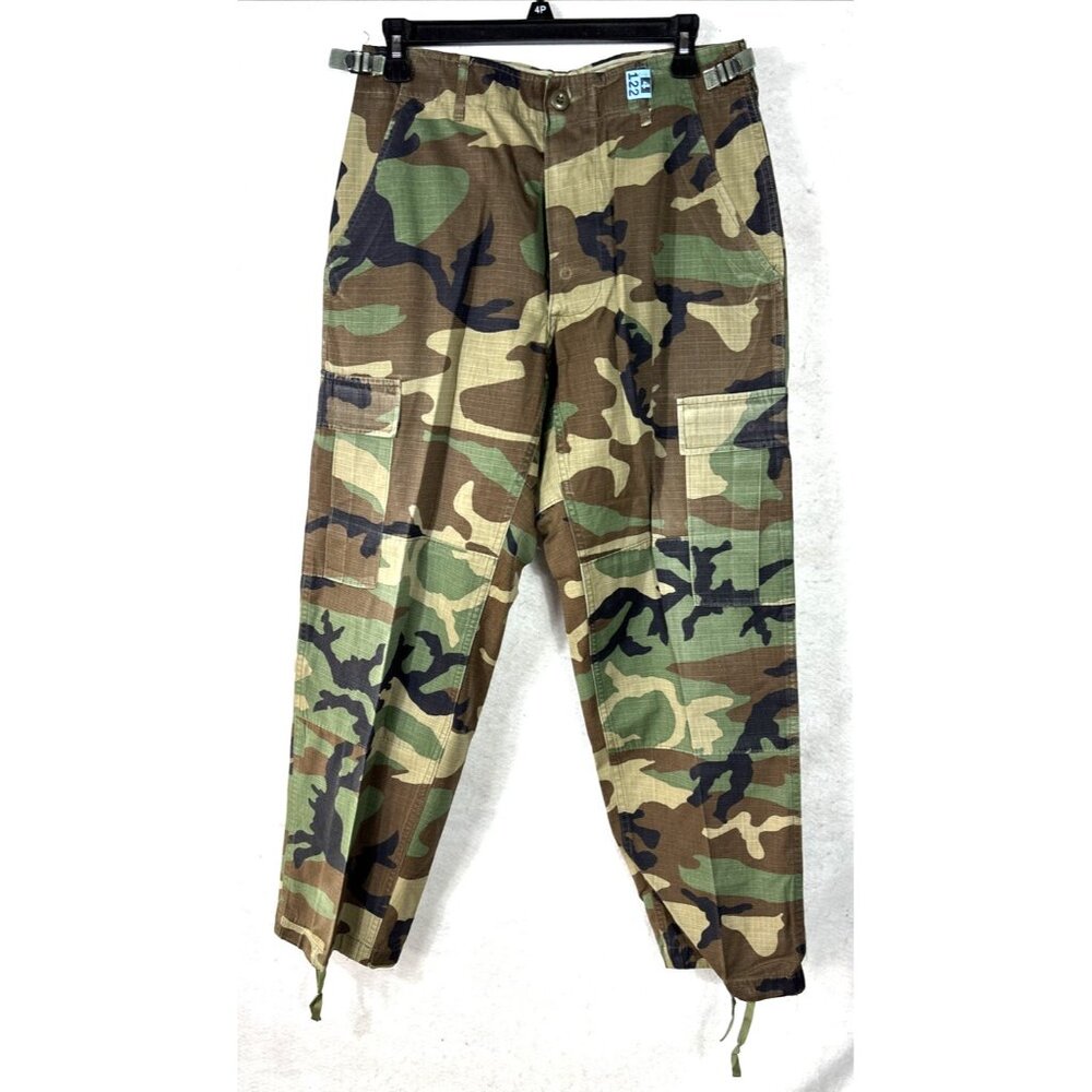Military Combat Camouflage Camo Pants Green Short Small Adjustable 27"-31" Waist
